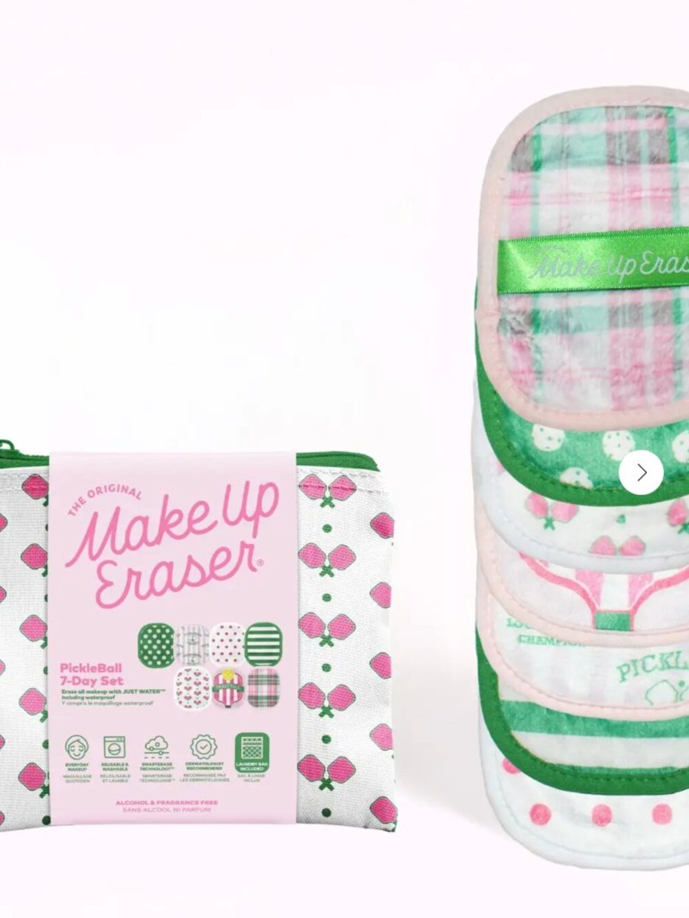 Pickleball 7-Day Makeup Eraser Set